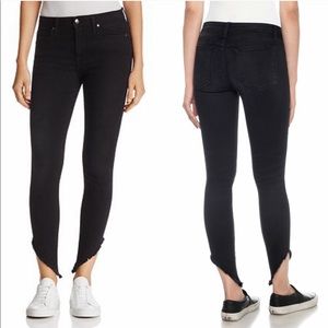 Joe’s flawless icon skinny ankle black raw hem 26